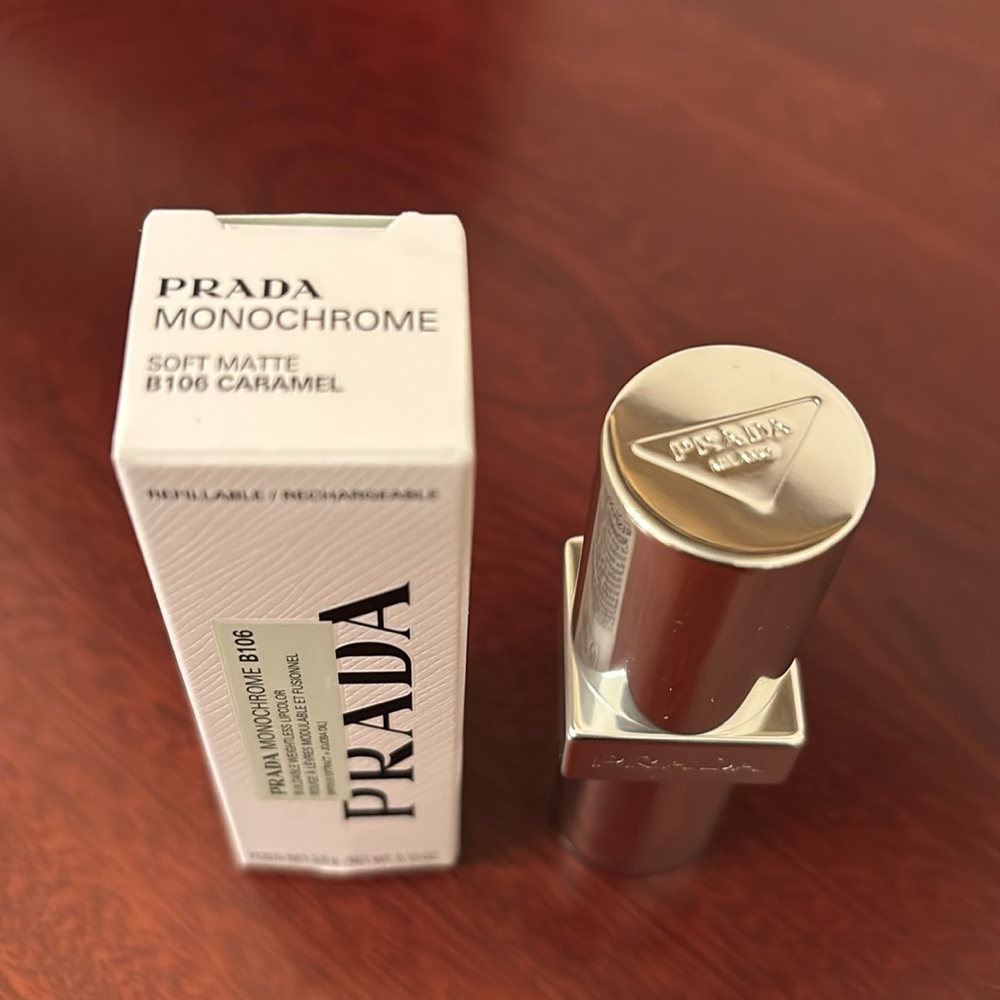 Prada Monochrome Soft Matte lipstick B106 - CARAMEL - Picture 15 of 15